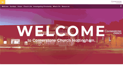 Desktop Screenshot of cornerstonechurch.org.uk