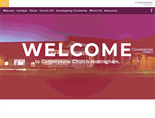 Tablet Screenshot of cornerstonechurch.org.uk