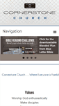 Mobile Screenshot of cornerstonechurch.cc
